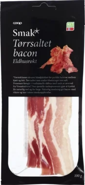 Coop Smak* Tørrsaltet Bacon Eldhusrøkt 100g