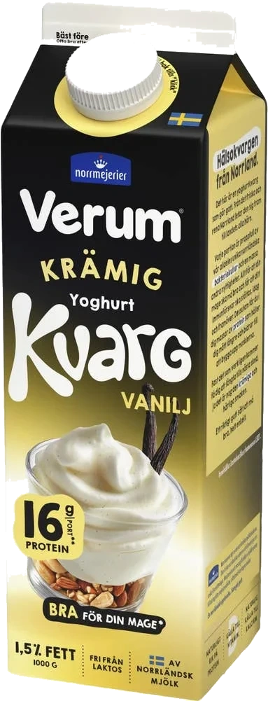 Yoghurtkvarg Vanilj Laktosfri 1,5%