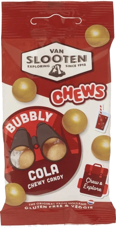 Chews Bubbly Cola 60g Van Slooten