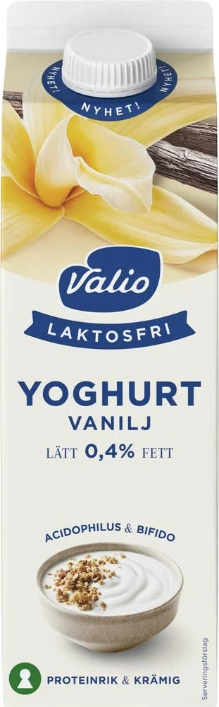 Vaniljyoghurt Laktosfri 0,4%