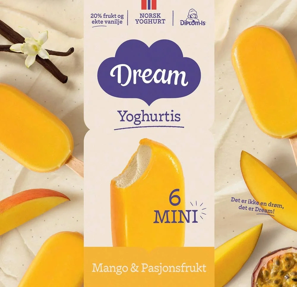 Mini-is mango & pasjonsfrukt