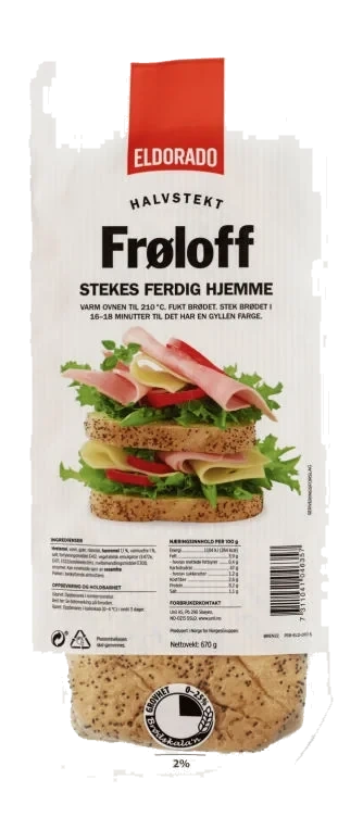 Frøloff Lettstekt 670g Eldorado