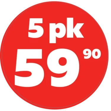 Circle K Ø70mm 5pk boller 59.90, 500 stk