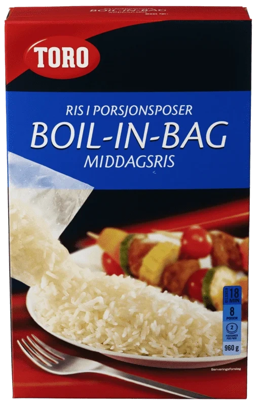 Toro Middagsris Boil In Bag 960g