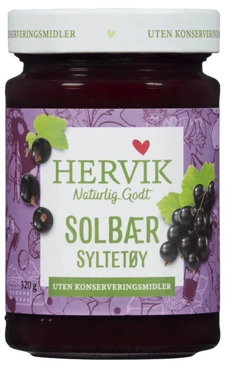 Hervik Solbærsyltetøy 320g