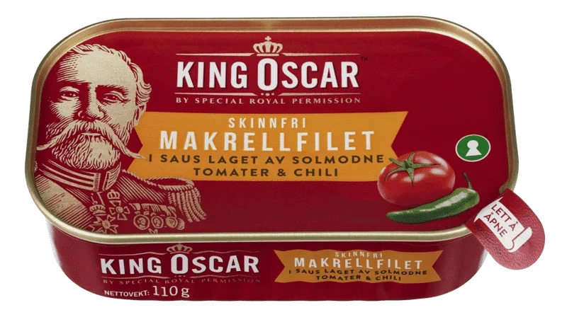 King Oscar Skinnfri Makrell Chili 110g