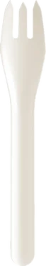 Gaffel Pluma Papir 16cm Hvit
