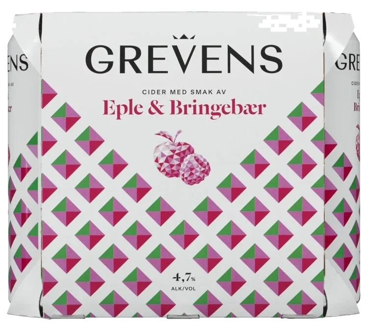 Grevens Cider Eple&Bringebær 0,5lx6 boks