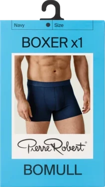 Boxer Cotton Men Navy Xl Pierre Robert