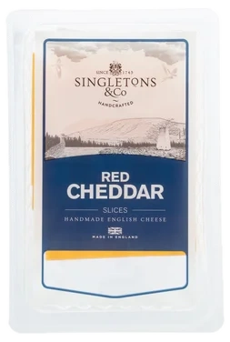 Engelsk Cheddar Skivet 100g Singletons