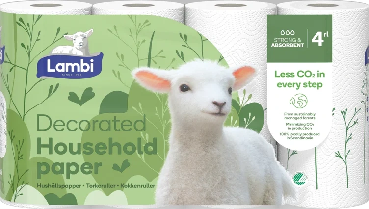 Tørkerull 4pk Decor Lambi