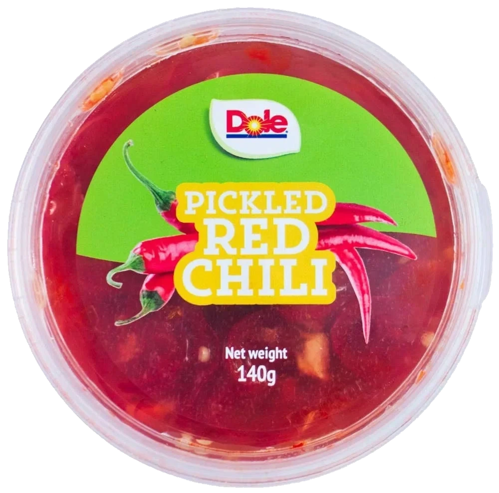 Picklad röd chili i burk
