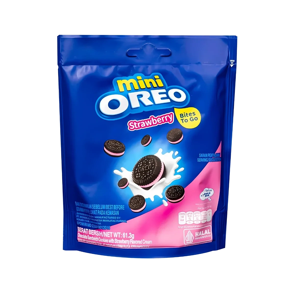 Oreo Mini Strawberry Pouch 61.3 g