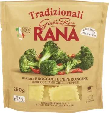 Ravioli Broccoli & Peperoncino Rana 250g