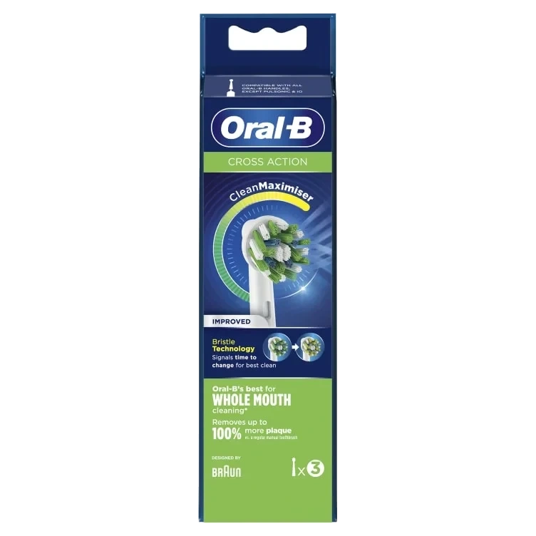 Oral-B Børstehode Refil Cross Action 3pk