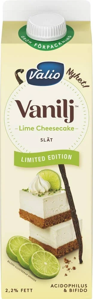 Vaniljyoghurt Lime Cheesecake 2,2%