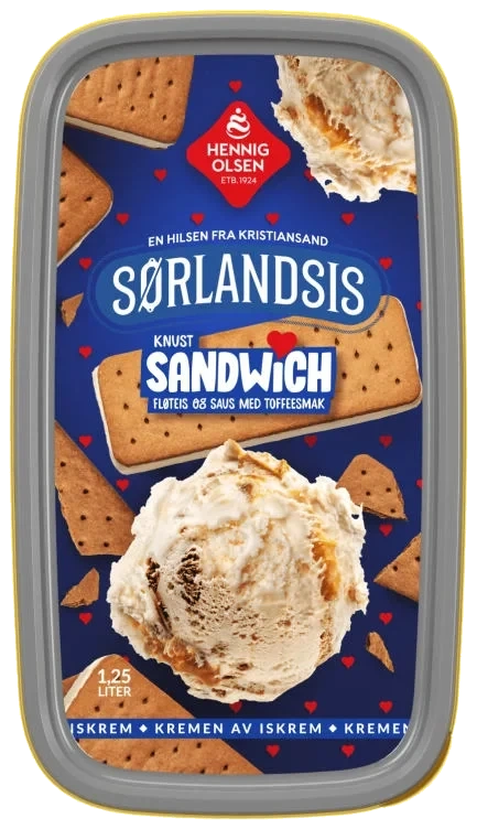 Sørlandsis Sandwich 1,25l Hennig-Olsen