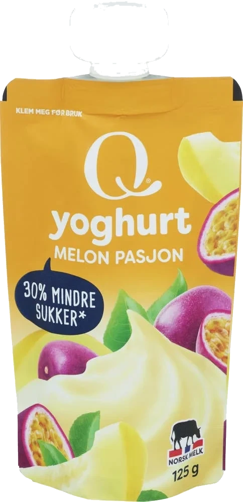 Q frokostyoghurt melon og pasjonsfrukt