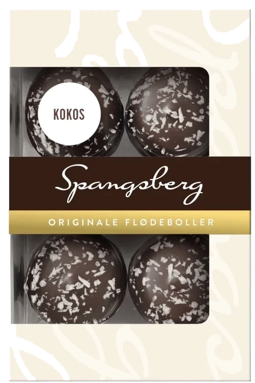Flødeboller Klassisk Kokos 124g Spangsberg