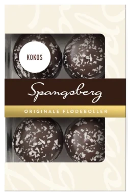 Flødeboller Klassisk Kokos 124g Spangsberg