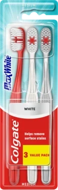 Colgate Tannbørste Max White Medium 3pk