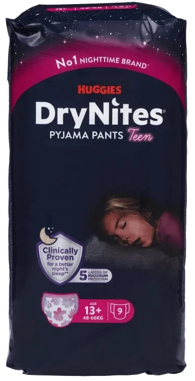 Nattbleie Jente 13+ 9stk Huggies