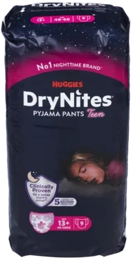 Nattbleie Jente 13+ 9stk Huggies