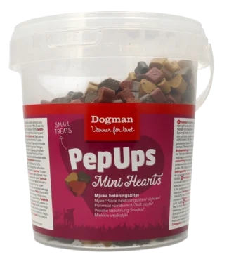 Pep Ups Mini Hearts Kylling&Vilt 450g