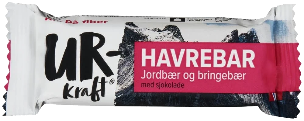 Havrebar Jordbær & Bringebær