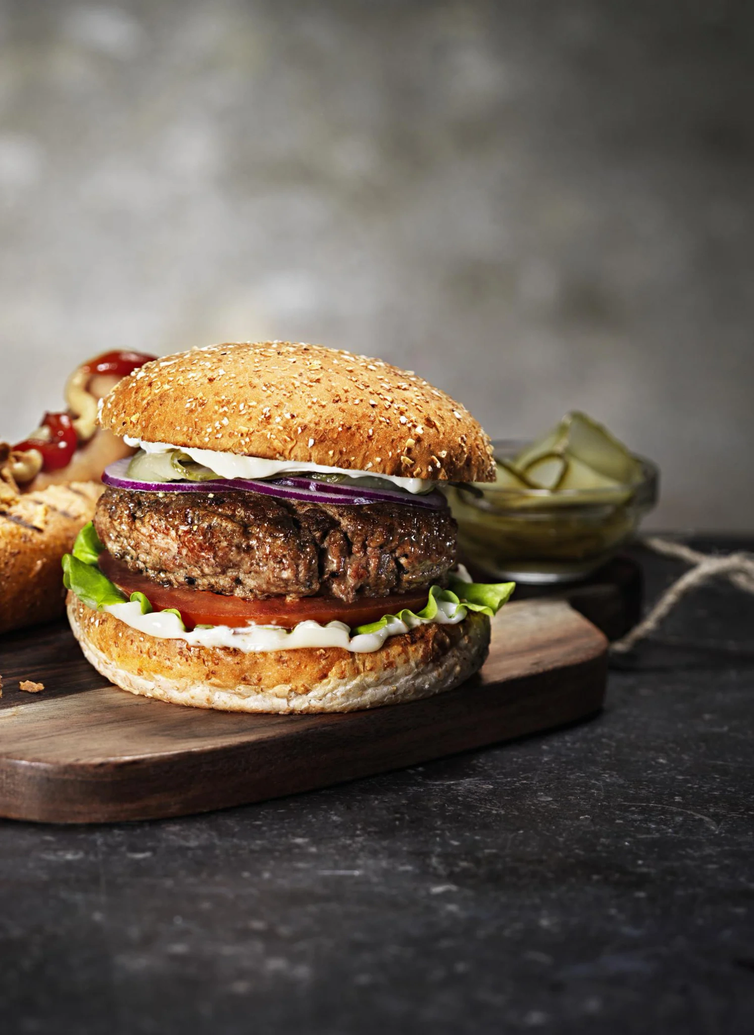 Hamburgerbröd grov