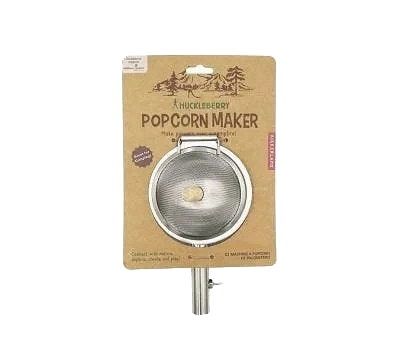 Popcorn-popper til bål og peis