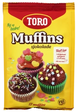Muffins Mix Sjokolade 342g Toro