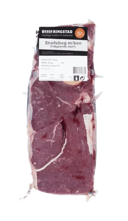 Storfebog m/Ben Skiv ca 1,5kg Frittgående