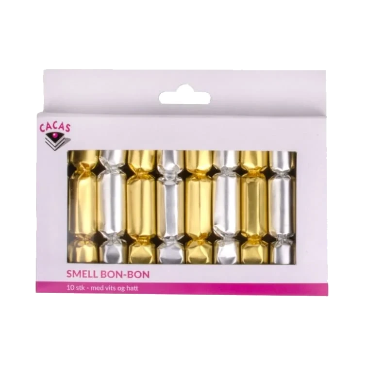 Knallbon-bon Mini Sølv og Gull Cacas
