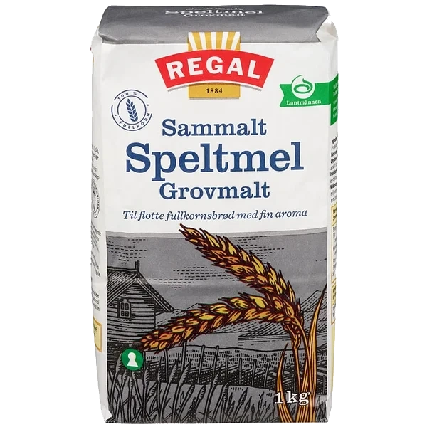 Sammalt Speltmel Grovt 1kg Regal