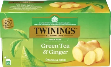 Twinings Grønn te Ingefær 12x25g