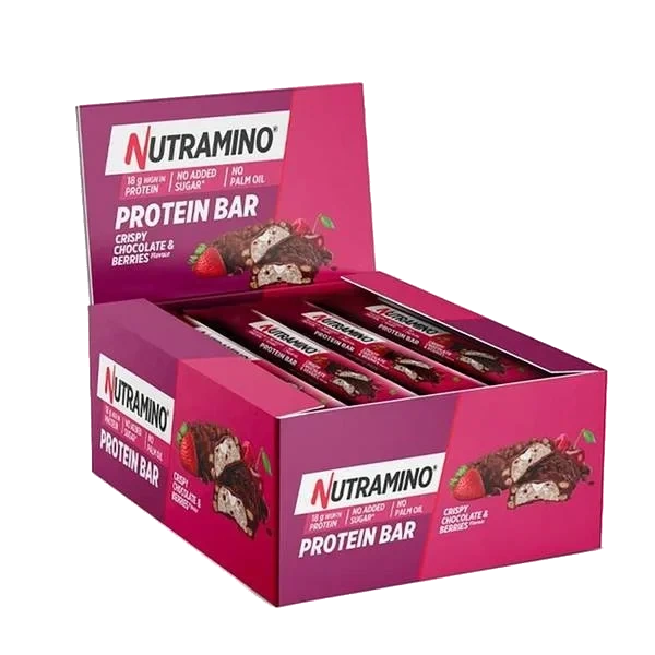 Protein Bar Crispy Chocolate & Berries (Kartong 12 x 55g)