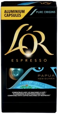L Or Kaffekaps Papua Utz 10stk