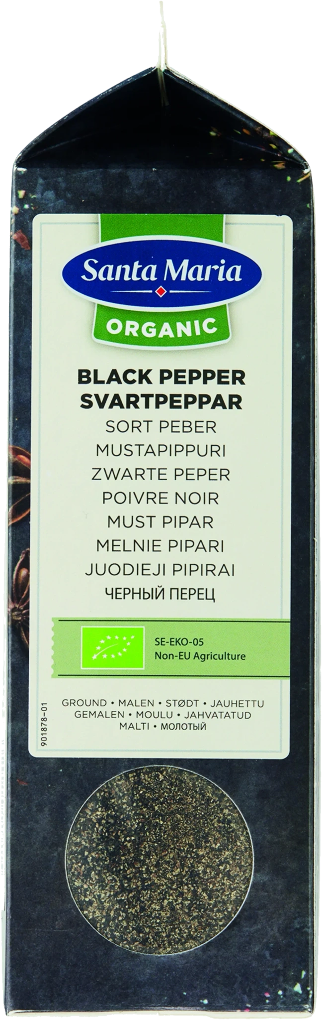 Svartpeppar Malen Organic