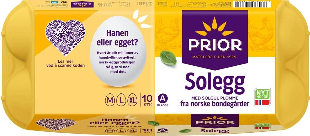 Solegg fra frittgående høner