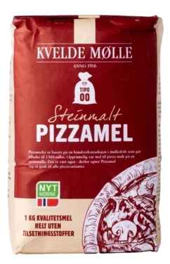 Pizzamel Norsk Steinmalt Tipo 00 1kg Kvelde