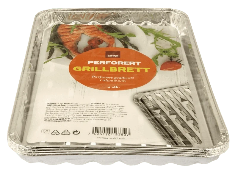 Coop Grillbrett Aluminium Perforert