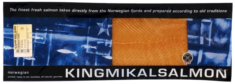 Einerrøykt Laks skivet Side 1000g Kingmikalsalmon