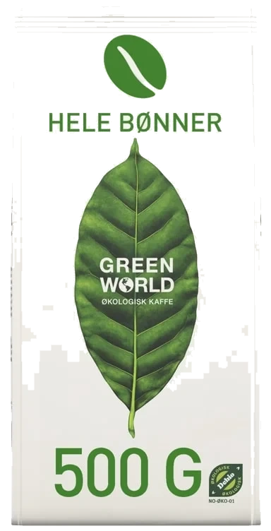 Green World Hele Bønner Økologisk 500g