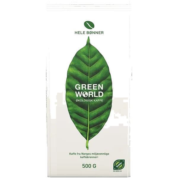 Green World Hele Bønner Økologisk 500g