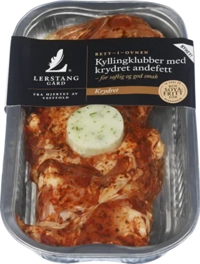 Kyllingklubber Krydret 400g Enh Lerstang