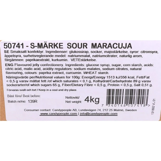 S-Märken Sour Maracuja