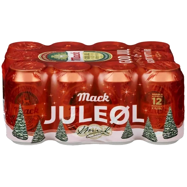 Mack Juleøl 0,33l Bx 12stk