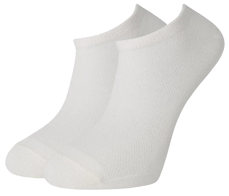 Wool Anklesocks X2 White 41-45 pr