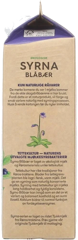 Økologisk Syrna blå